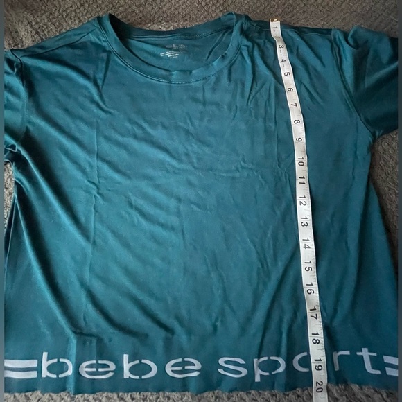 Bebe Top, Bebe Sport Teal Top, Sport Shirt for women’s, Bebe Sport shirt size M - Picture 5 of 11